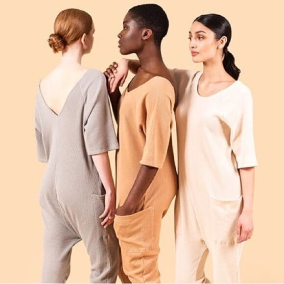 Tkees Waffle Jumpsuit Steel Gray size 2 - Picture 4 of 6